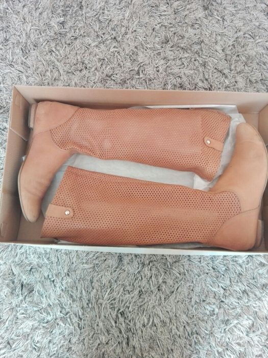 Buty ażurowe skóra