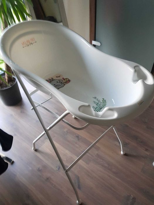 Wanienka mała 86 cm Dziki zachód biały słonik Tega + stelaż/stojak