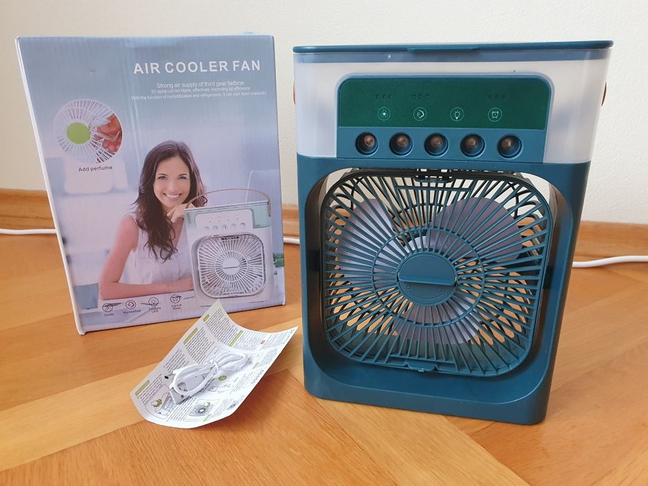 Вентилятор зволожувач 10ВТ кондиціонер автомобільний кімнатний 3в1.