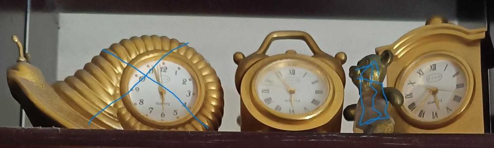 Coleção Avon d os últimos 5 relógios em miniatura