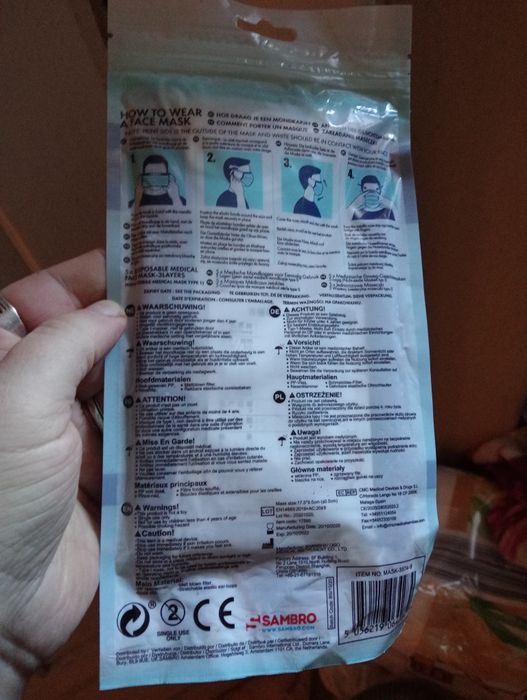 Maseczka na twarz 5 sztuk
