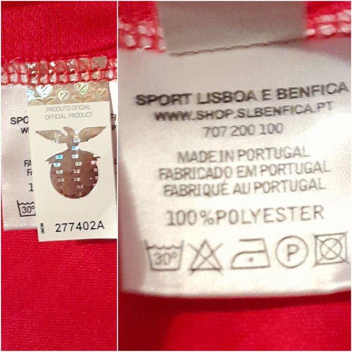 Camisola principal do Sport Lisboa e Benfica 2019/2020, nova!