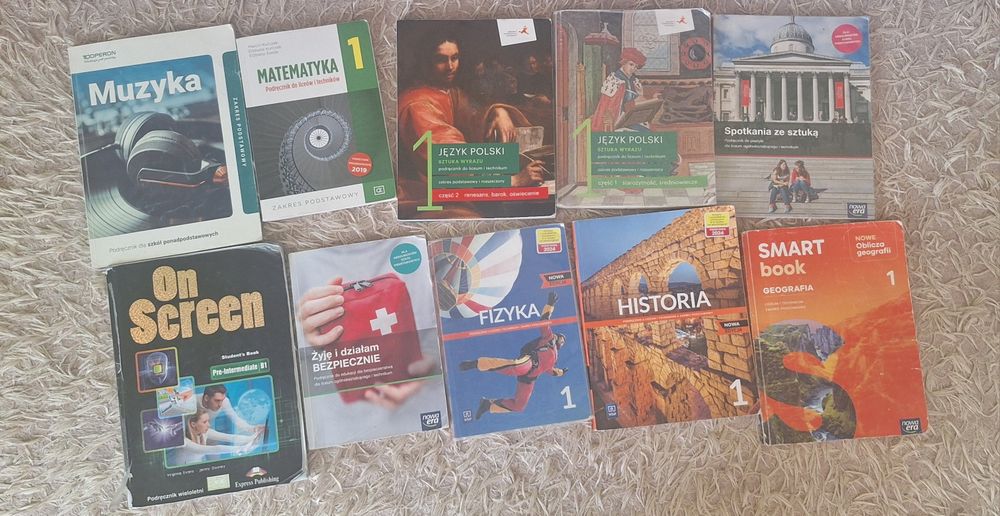 Podręczniki liceum technikum klasa 1