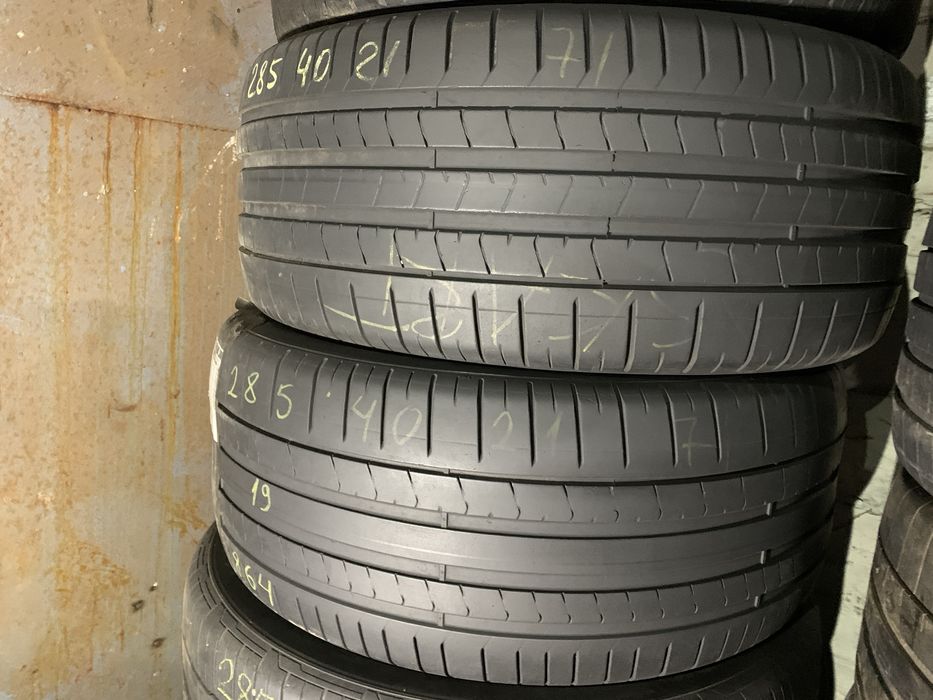 Шины б/у лето 285/40 21 Pirelli Pzero pz4