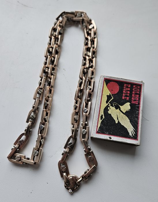 Золотая цепочка Барака с бриллиантами  86г Baraka