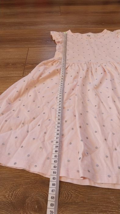 Sukienka hm r. 122/128 różowa