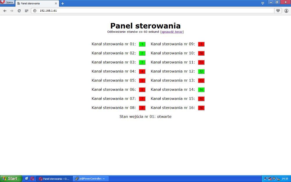 Płyta przekaźnikowa / Zdalne sterowanie przez internet / Raspberry Pi