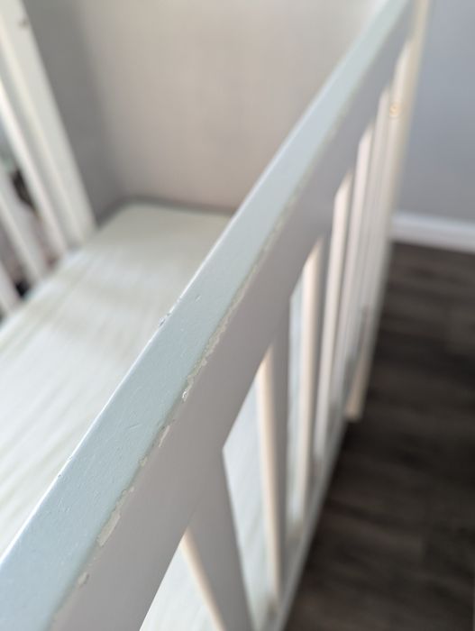 Ліжечко дитяче Монако велюр Верес з Матрацом / Кроватка детская