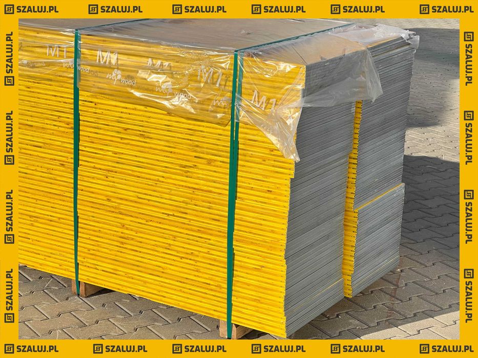 Trójwarstwowa świerkowa płyta szalunkowa sklejka okuta