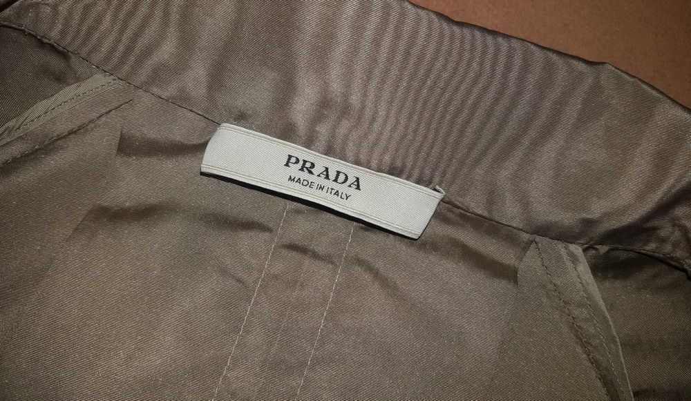 PRADA płaszcz 100% jedwab rękaw 3/4 r M-L