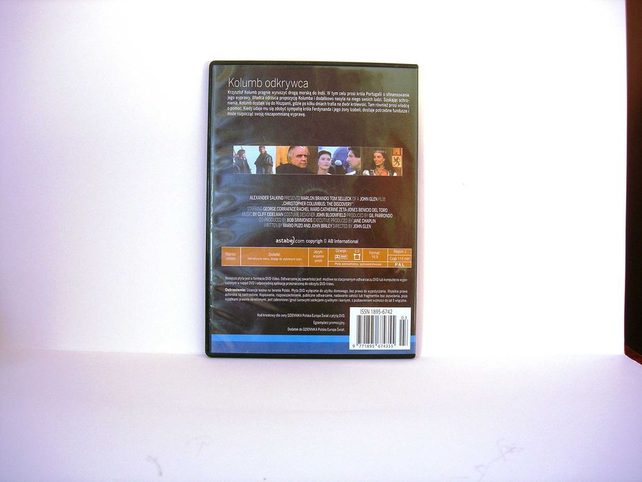 "Kolumb odkrywca" DVD John Glen 1992 kinoteka Dziennika