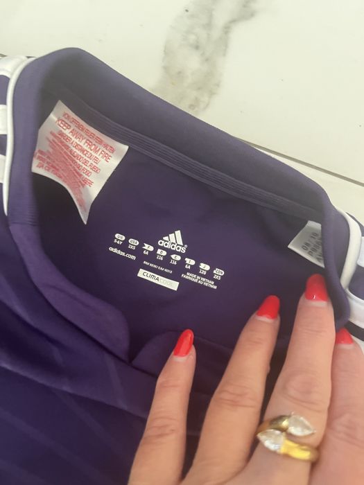 Komplet Adidas Real Madryt climalite 5/6 lat