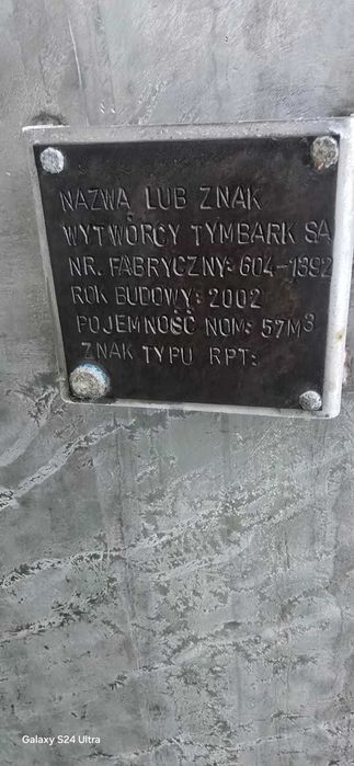 zbiornik 57m3 ze stali nierdzewnej, zdemontowany, idealny dla spożywki