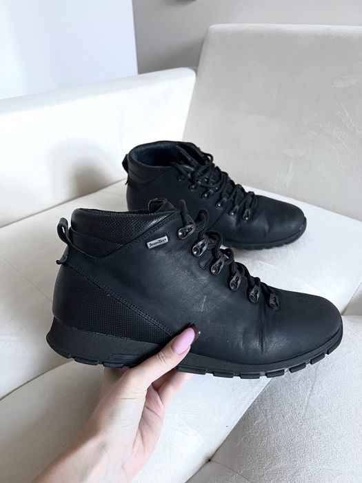 Membrana skorzane naturalna wodoodporne 43 buty czarne meskie