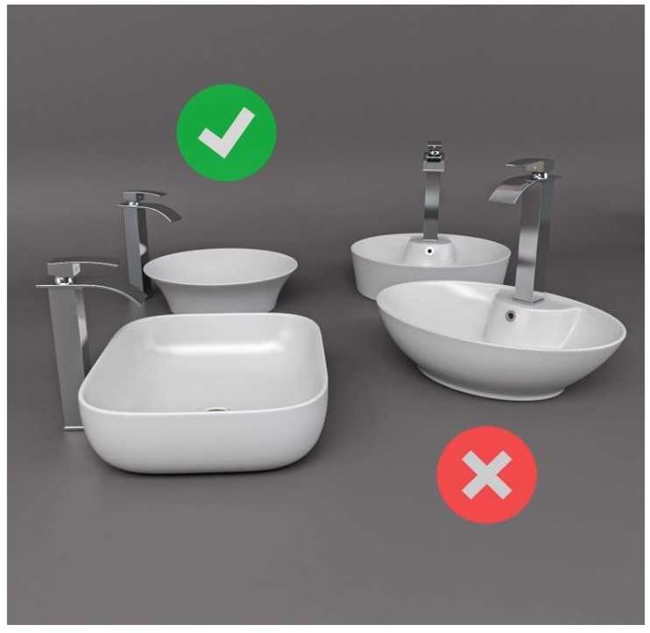 Wysoki kran łazienkowy Kadelg  + wąż 3/8" 60cm stal nierdzewna