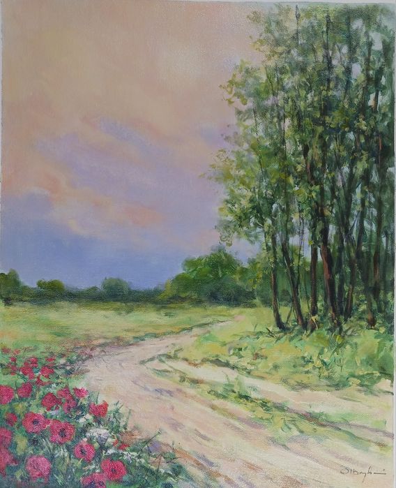 Obraz olejny Piotr Olbrychowski 51 cm x 41 cm