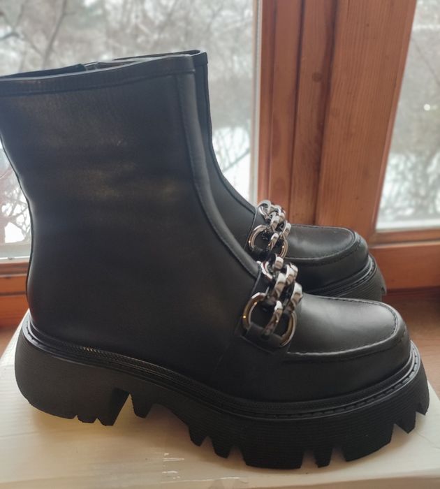 Зимние кожаные сапоги YUSSI Турция
