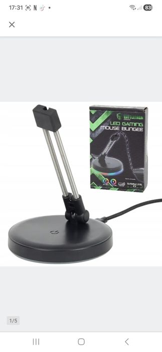 Uchwyt na kabel myszy Mouse bungee LED