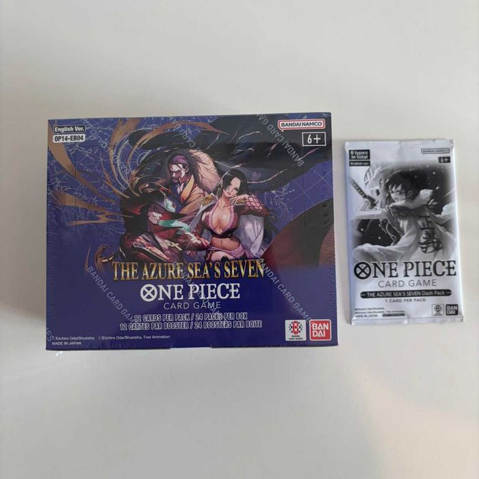 One Piece The Azure Sea's Seven Booster Box + Dash Pack OP14 En Selada