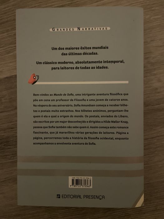 Livro O Mundo de Sofia