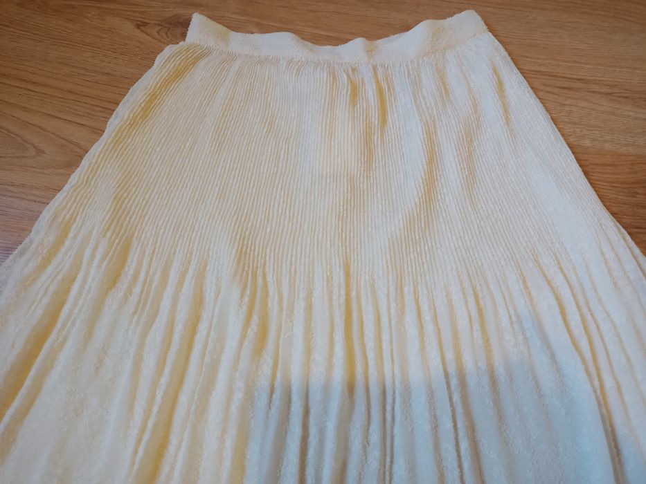 Spódnica H&M midi lato 36 plisowana falbany