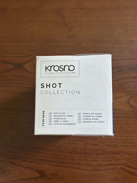 Krosno Shot Collection – 6 kieliszków do wódki 40 ml, nowe