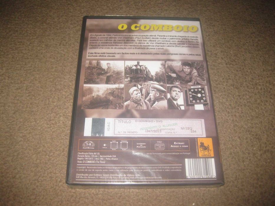 DVD "O Comboio" com Burt Lancaster/Selado!