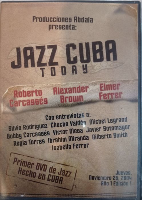 Primeiro DVD de Jazz feito em Cuba