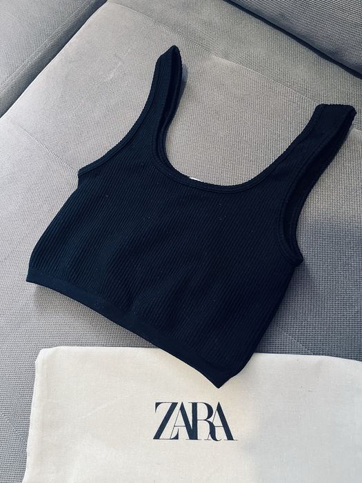 Czarny top w prazki fishbone rozm xxs