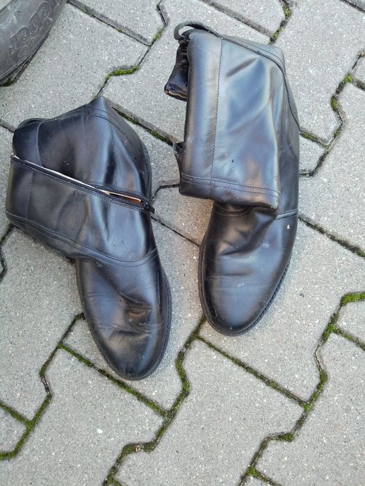 Buty skórzane kozaki trzewiki męskie