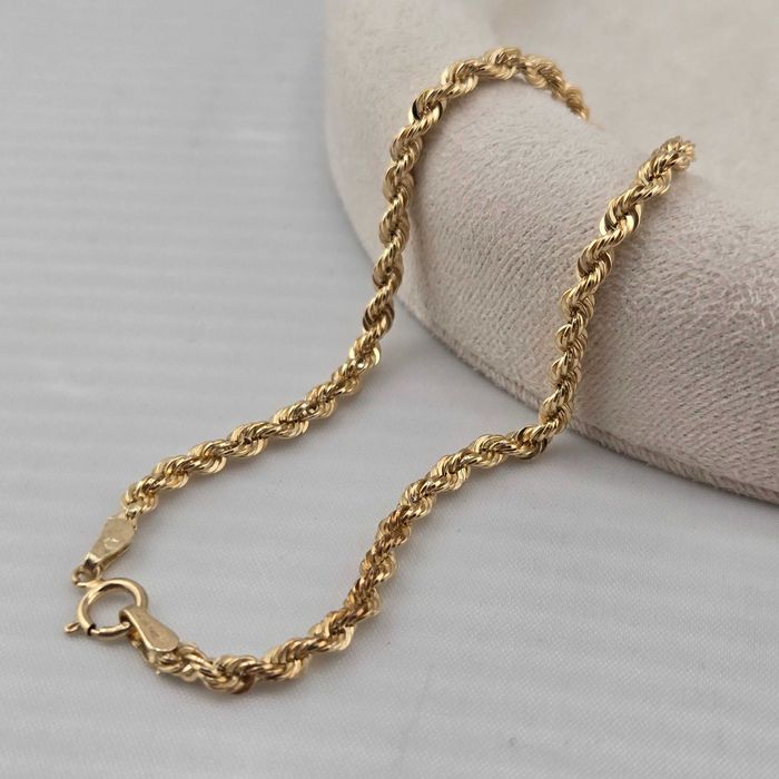 Złota bransoletka KORDEL 1,53g PR.585 14K dł. 19,5cm