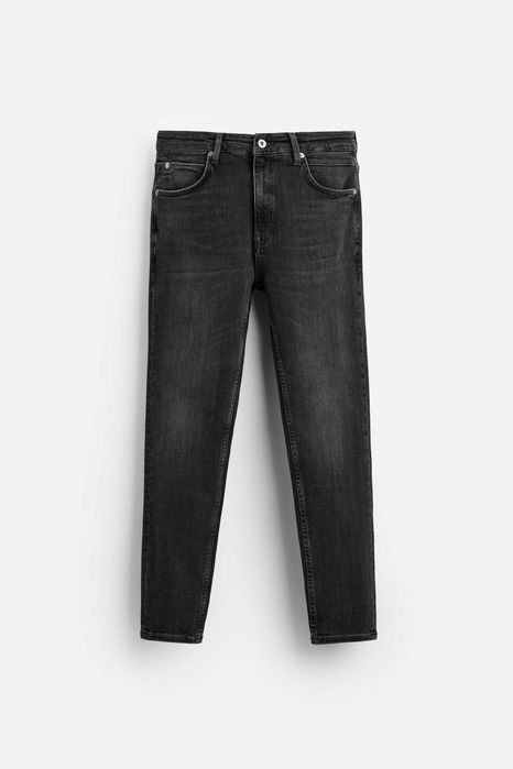 Czarne jeansy ZARA 36 slim dżinsy