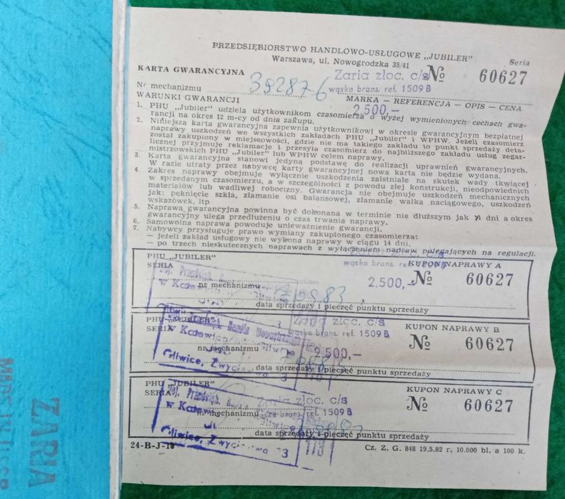 damski zegarek Zaria Łucz, pozłacany, radziecki, ZSRR, vintage - darmowa dostawa