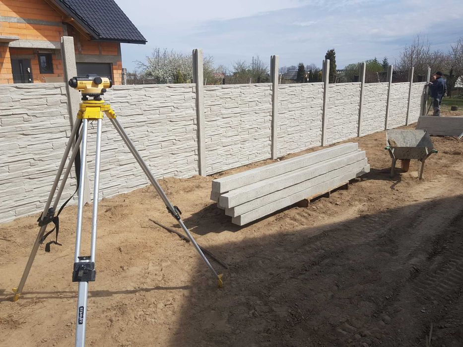 Ogrodzenia betonowe, ogrodzenia panelowe, podmurówka betonowa