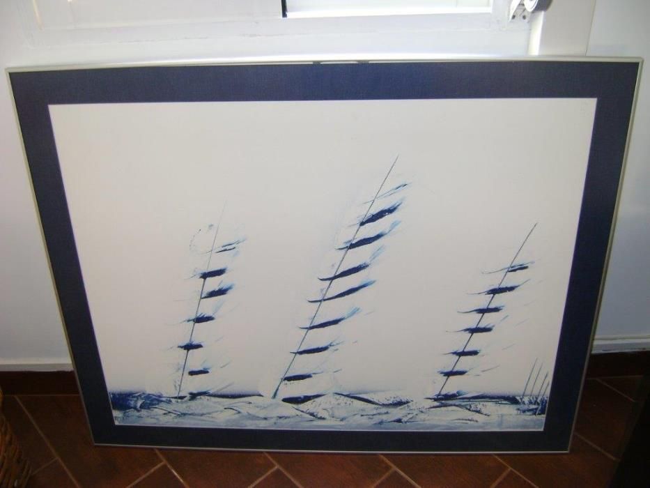 Quadro Pintura em Tela com moldura - Novo preço