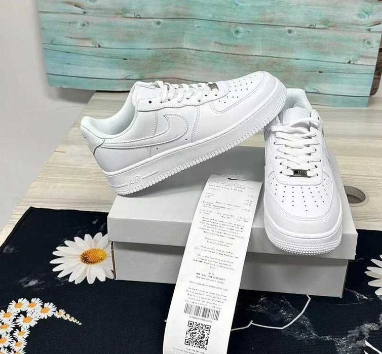 Nike Air Force 1 One All White 38