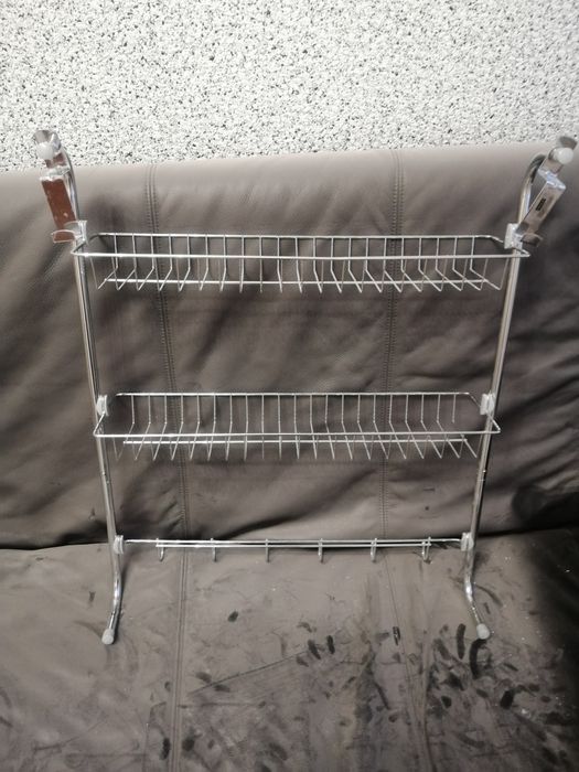 Wieszak suszarka półka chrom