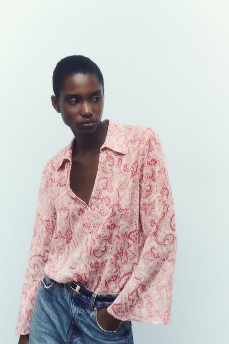 Рубашка блуза zara