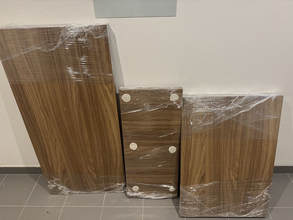 Portas e placas de carvalo, 7 unidades, prateleiras (difs tamanhos)