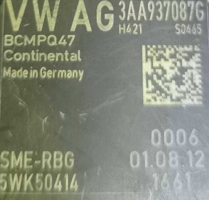 Módulo Eletrónico 3AA937087G - VW PASSAT B7 Variant