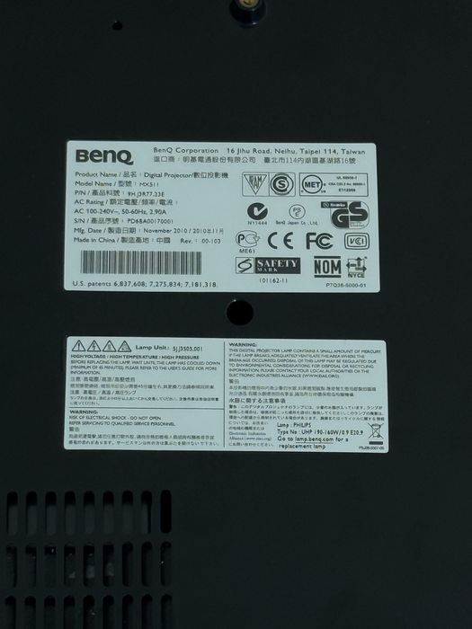 Projetor BenQ MX511 (Apenas 785h de uso) – HDMI
