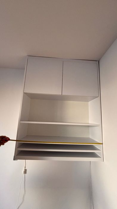 Wisząca  biała szafka 100 x 120