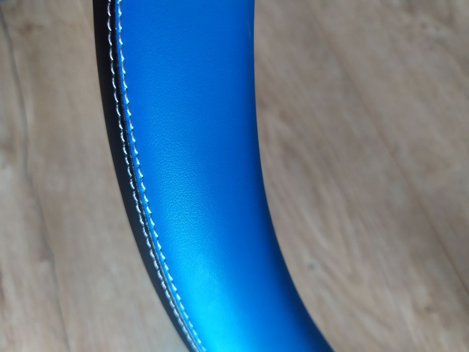 Чохол на кермо, руль, універсальний, екошкіра, 43-46 см, чорно/синій