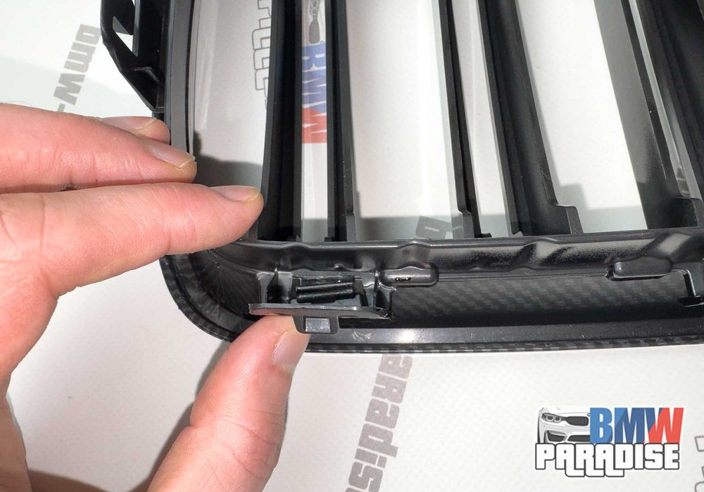 УЦЕНКА! Двойная решетка радиатора БМВ Ф30 карбон М-стиль