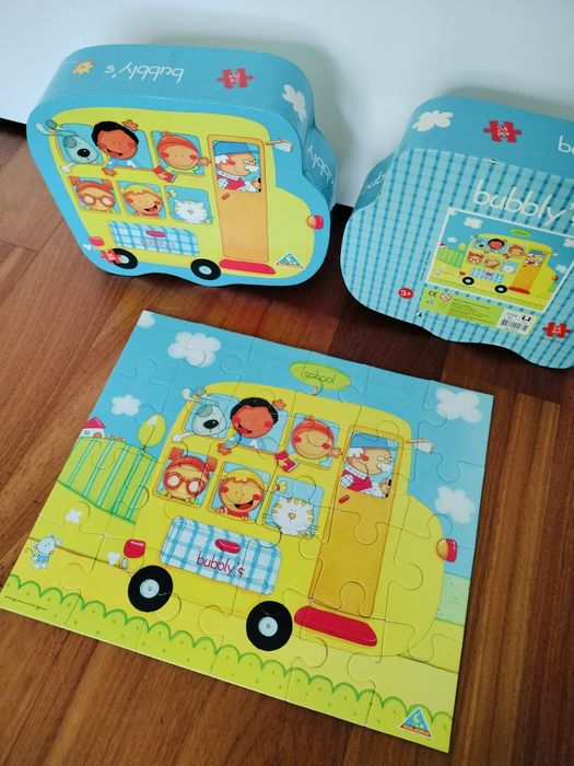 Puzzle autocarro escolar +2/3 anos Majora