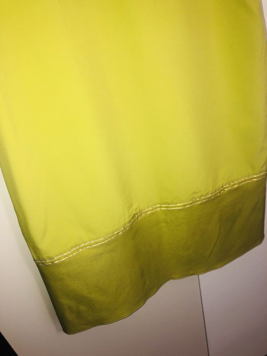 Sukienka Ette Lou rozmiar 38, niespotykany zielono żółty kolor