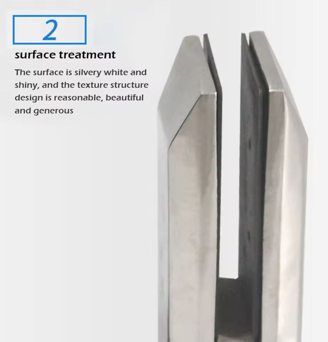 Suporte inox para varanda de vidro