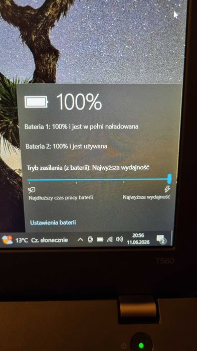 Laptop Lenovo ThinkPad T560 | 15.6" FHD | 256 GB SSD | 8GB RAM | Windows 10 Pro