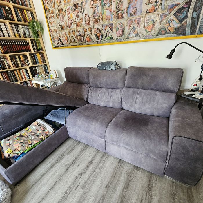 Sofá 3 lugares Chaise long