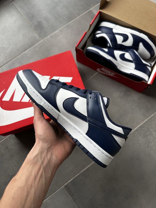 Оригінальні чоловічі кросівки Nike Dunk Low Retro Midnight Navy
